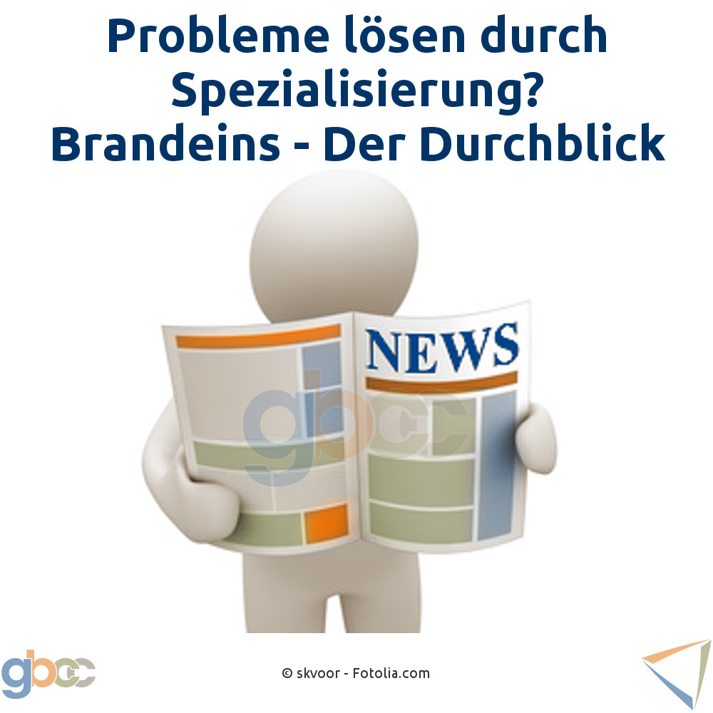 Probleme lösen durch Spezialisierung? brandeins: Der Durchblick