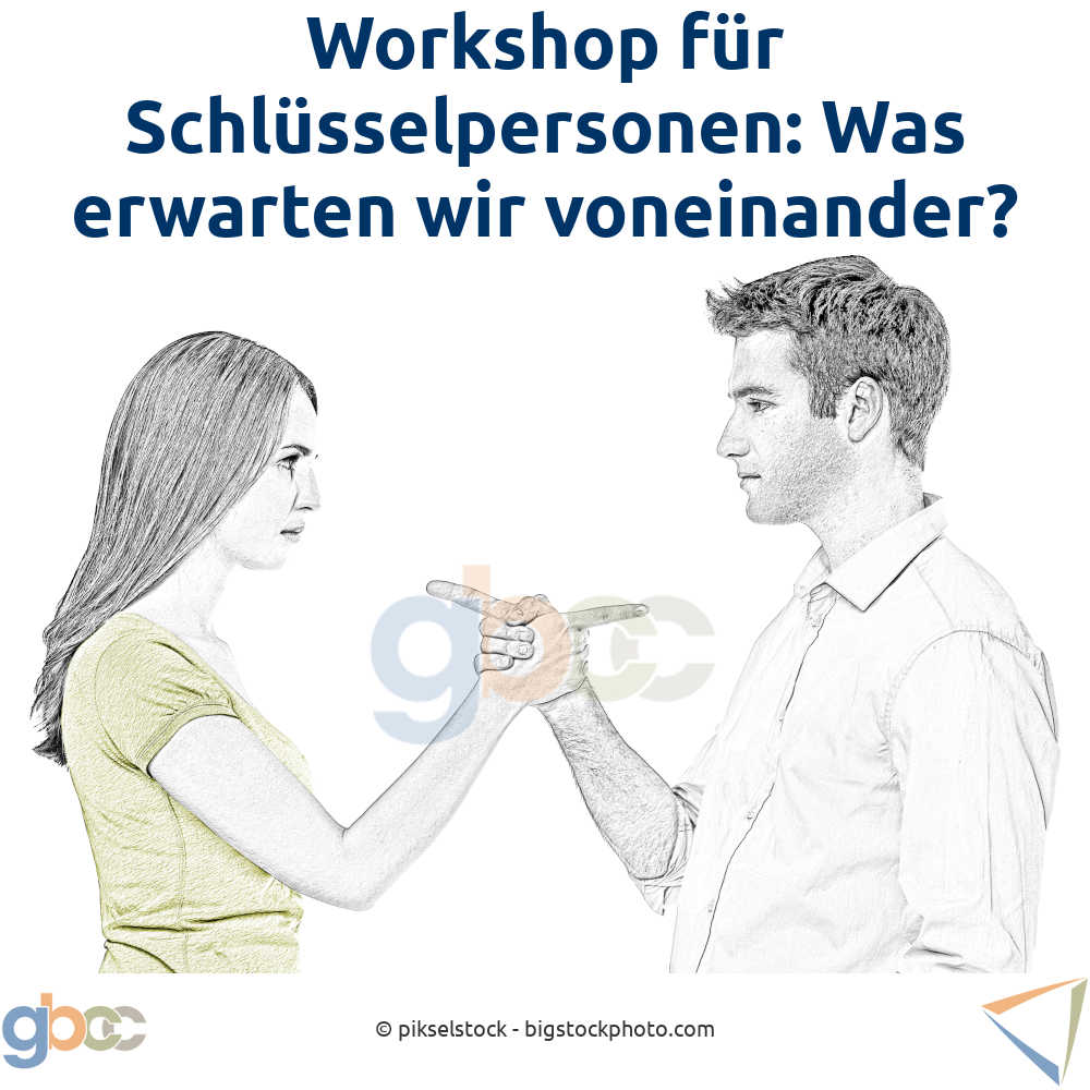 Mann Frau richten Erwartungen aneinander