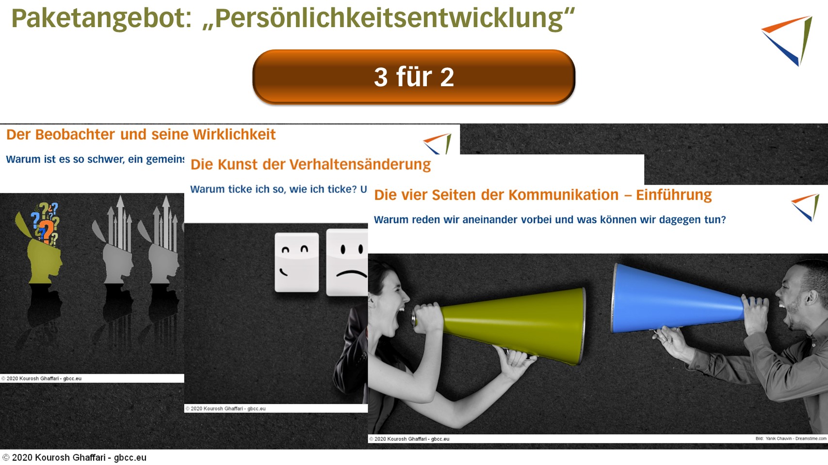 Folien der beiden Kurse Der Beobachter und seine Wirklichkeit und Die Kunst der Verhaltensänderung
